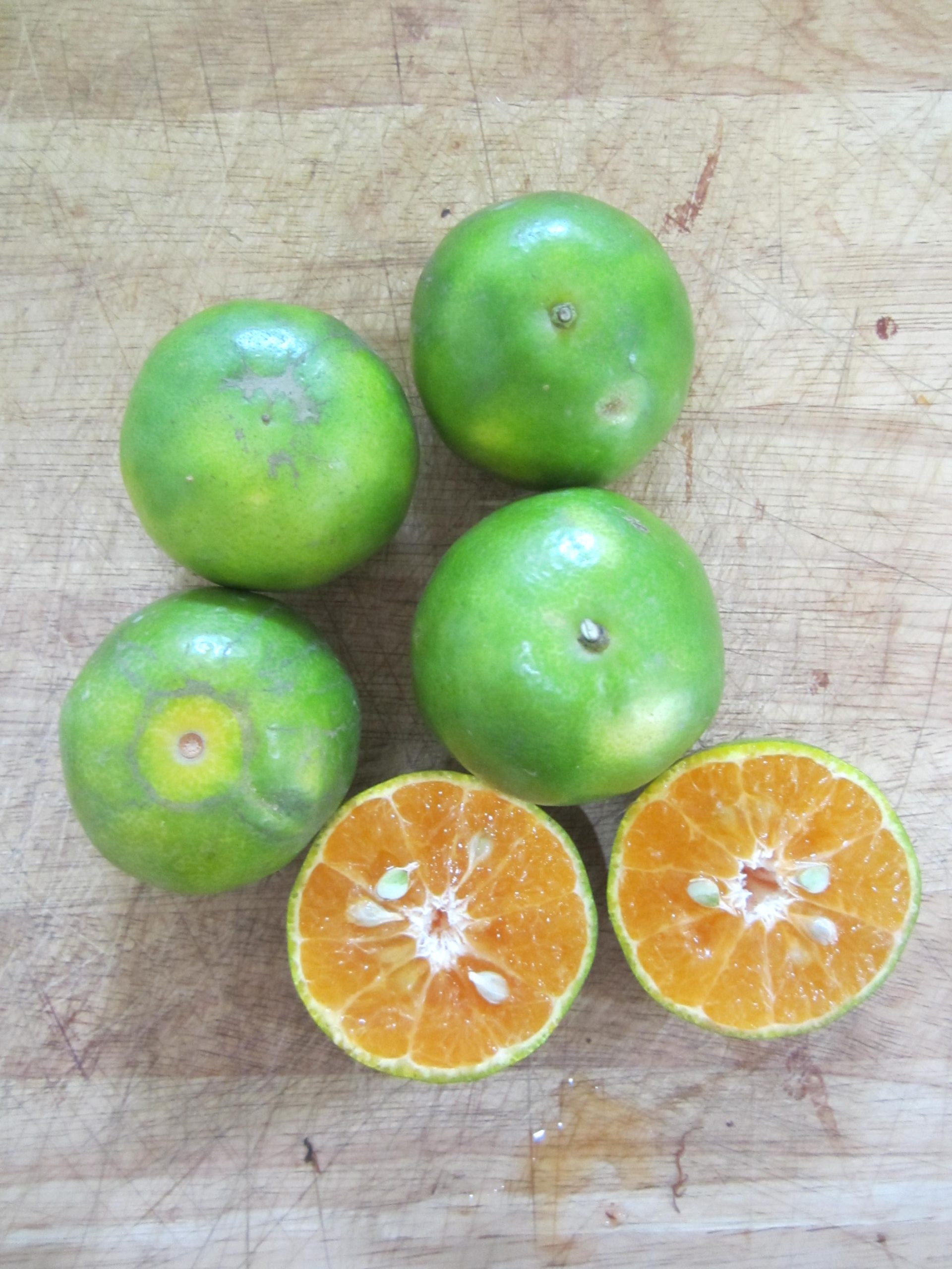 Green orange Tangerine